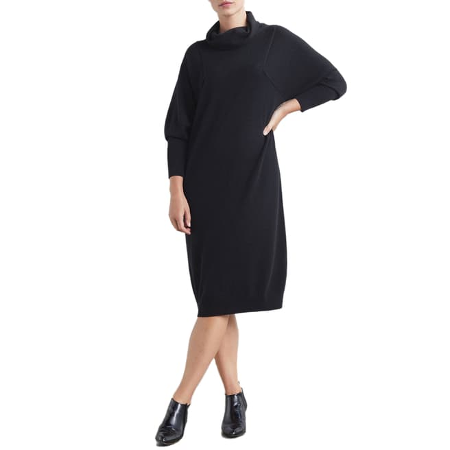Loop Cashmere Black Knitted Cashmere Dress