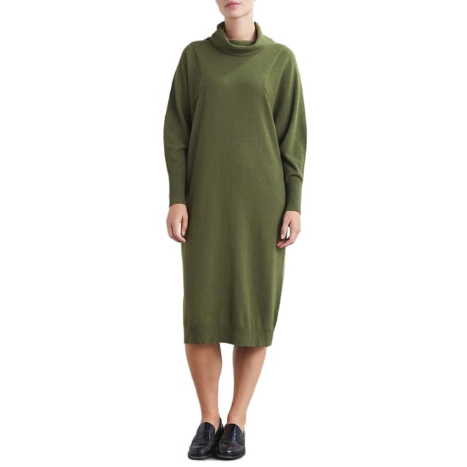 Loop Cashmere Khaki Knitted Cashmere Dress