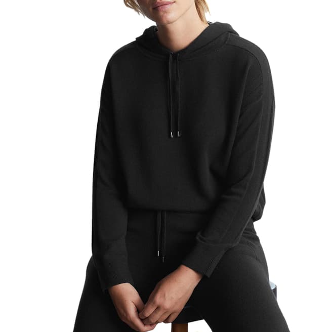 Loop Cashmere Charcoal Cashmere Hooded Jumper