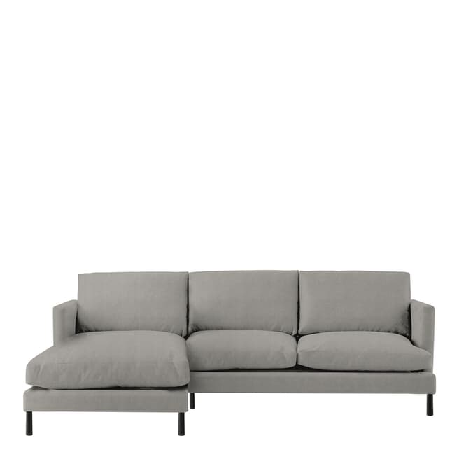 Gallery Living Dulwich Corner Chaise LH Sofa Bed in Rinaldi Pewter