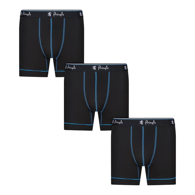 Pringle Black/Red 3 Pack Sports Boxers