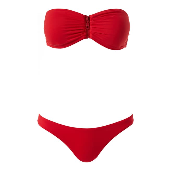 Melissa Odabash Red Cayman Bikini Bottom