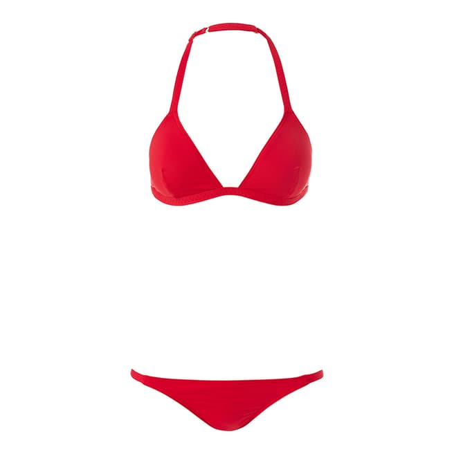 Melissa Odabash Red Portofino Bikini Bottom