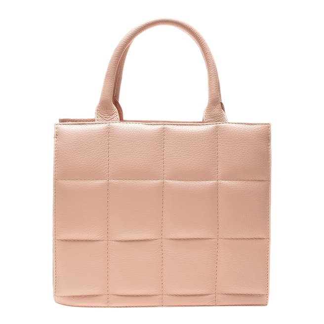 Sofia Cardoni Pink Leather Quilted Handbag