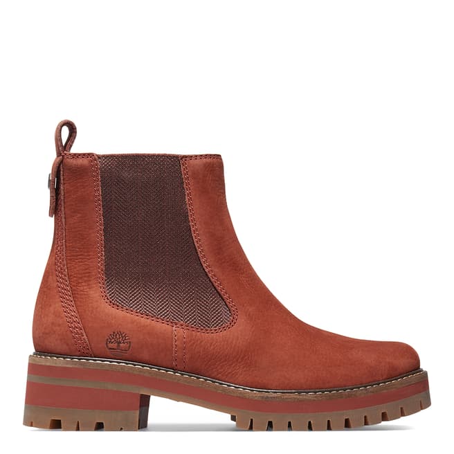 Timberland Brown Leather Courmayeur Valley Chelsea Boots