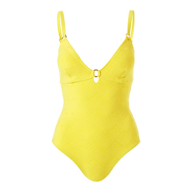 Melissa Odabash Zigzag Lemon Havana Swimsuit