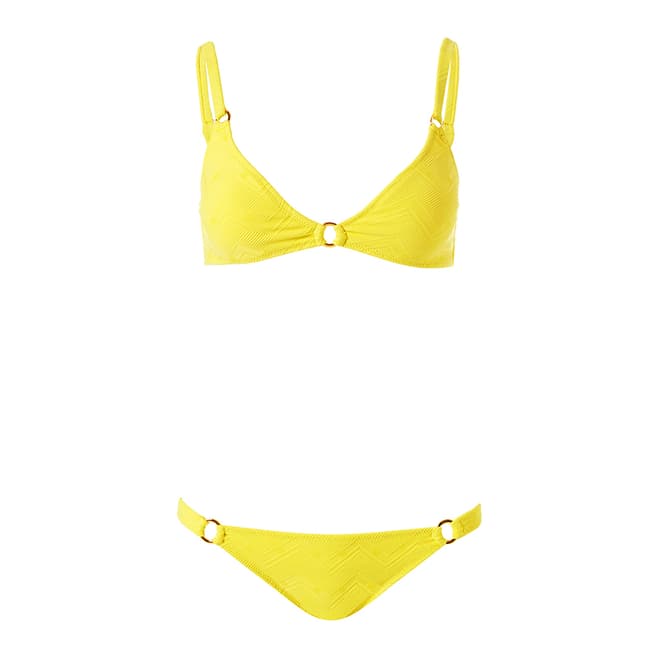 Melissa Odabash Zigzag Lemon Montenegro Bikini Top