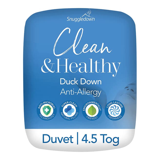 Snuggledown Clean & Healthy Duck Down 4.5 Tog Single Duvet