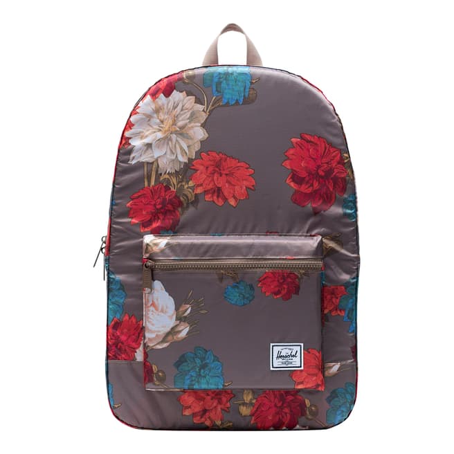 Herschel Supply Co. Taupe Vine Flower Daypack Backpack