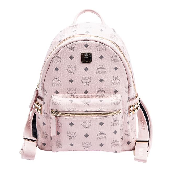 MCM Vintage Pink Stark Side Studs Backpack