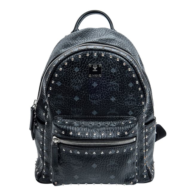 MCM Vintage Black Stark Studs Backpack