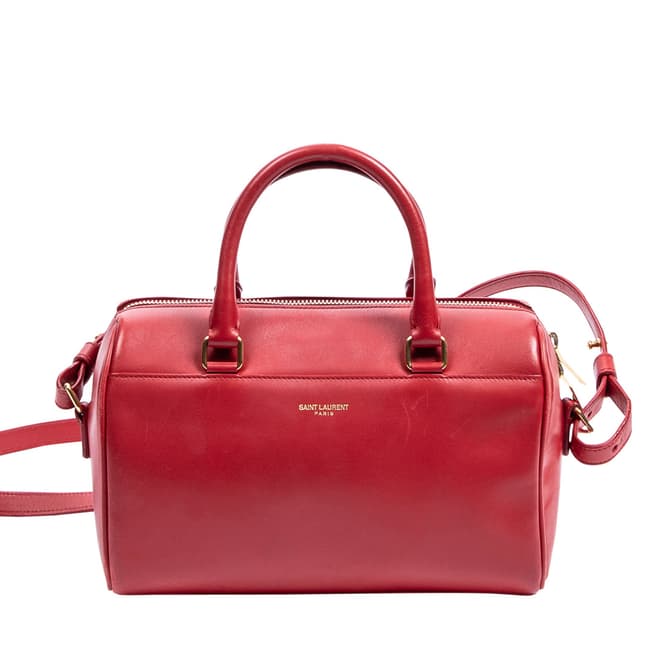 Vintage Yves Saint Laurent Red Baby Duffle Bag