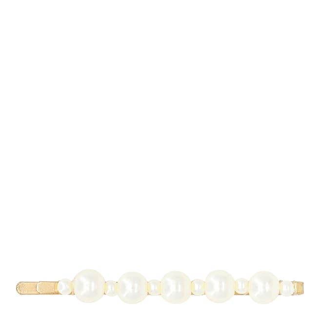 Côme Gold/ White Pearl Hairclip 
