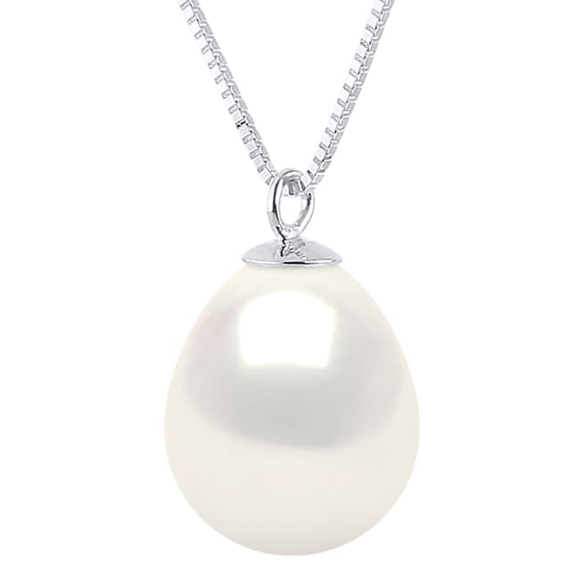 Atelier Pearls Silver White Pearl Pear Pendant Necklace