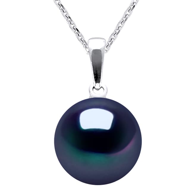 Atelier Pearls Silver Black Pearl Solo Necklace