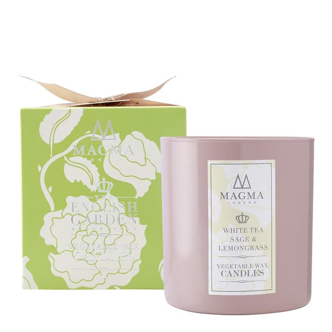 Magma London White Tea, Sage And Lemongrass Vegan Wax Candle 138ml
