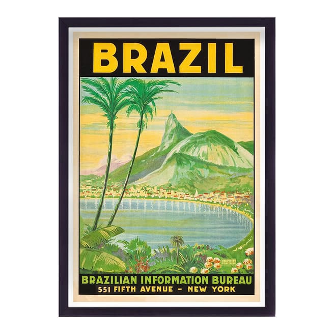 Vouvart Brazil Vintage Travel Print