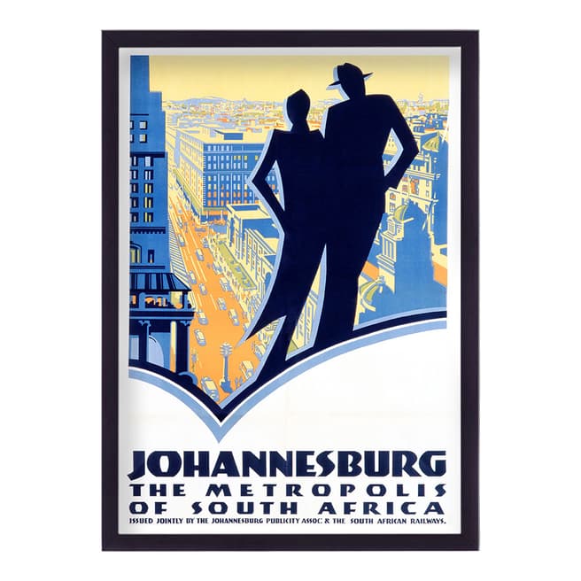 Vouvart South Africa Johannesburg Vintage Travel Print