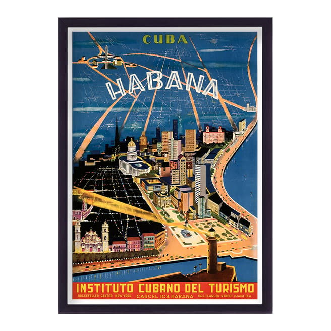 Vouvart Cuba Havana Vintage Travel Print