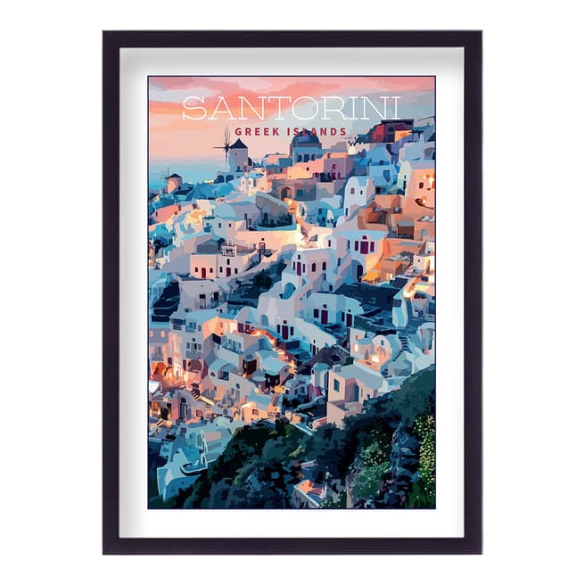 Vouvart Greek Islands Santorini Travel Print
