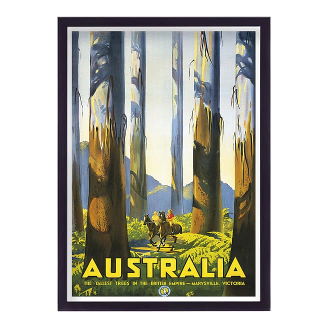 Vouvart Australia Vintage Travel Print