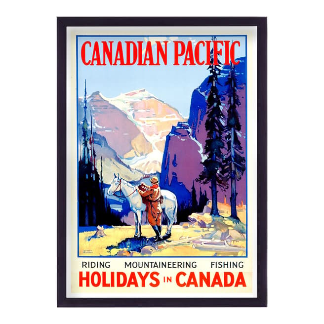 Vouvart Holidays In Canada Vintage Travel Print