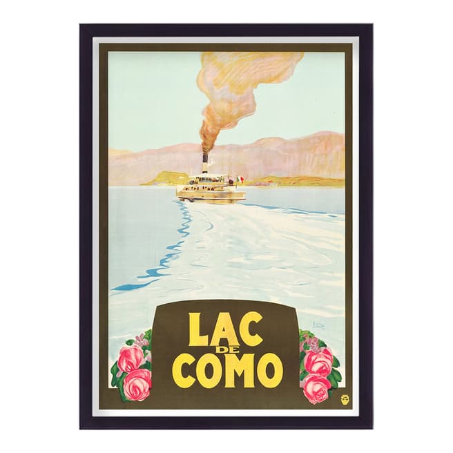 Vouvart Italy Lake Como Vintage Travel Print