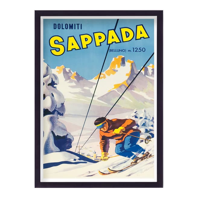 Vouvart Italy Sappada Ski Resort Vintage Travel Print