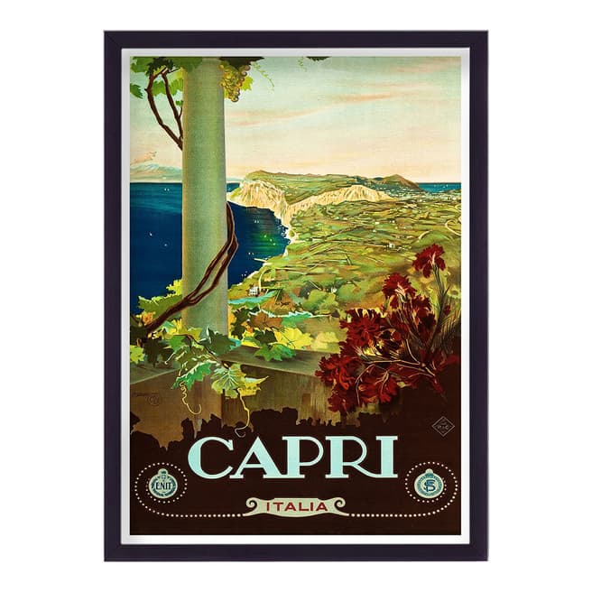 Vouvart Italy Capri Vintage Travel Print