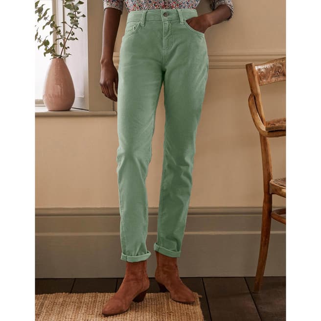 Boden Green Cotton Cord Stretch Jeans 