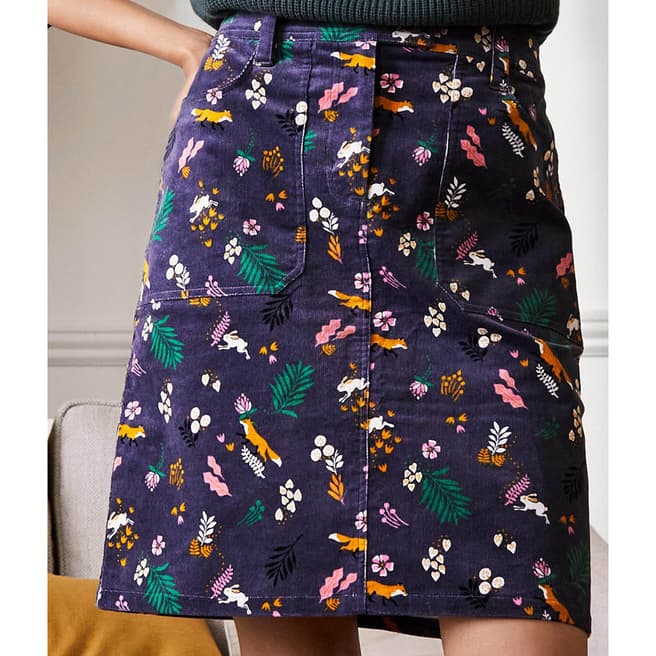 Boden Floral Cotton Mini Skirt 