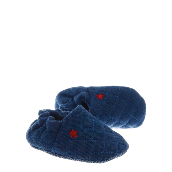 Freesure Blue Star Embroidered Booties