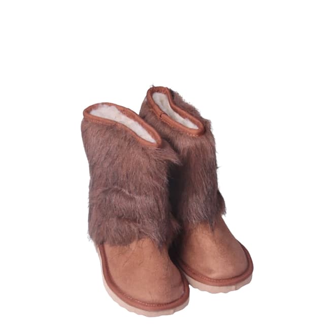 Antarctica Boots Toddler Chestnut Faux Fur Boots