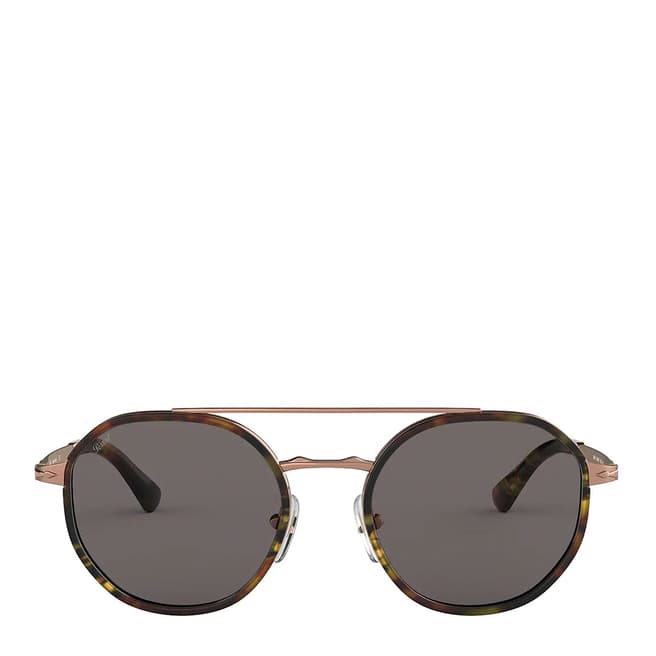Persol Unisex Copper Havana/Grey Anti Reflective Persol Sunglasses 53mm