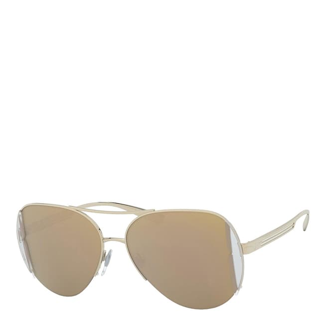 Bvlgari Women's Pink Gold/Mirror Rose Gold Bvlgari Sunglasses 55mm