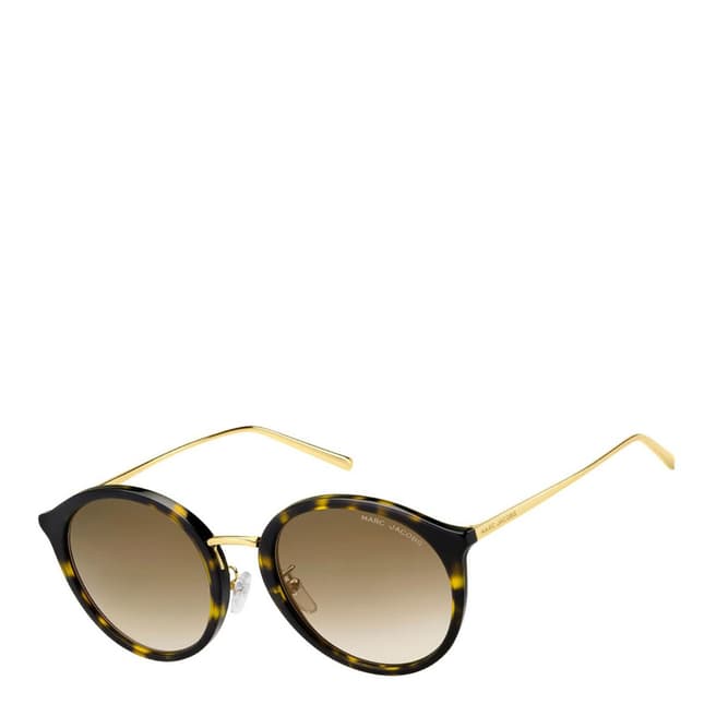 Marc Jacobs Women's Gold/Brown Shaded Marc Jacobs Sunglasses 54mm