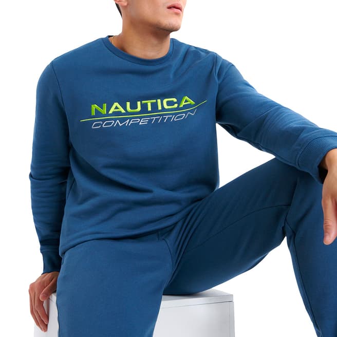 Nautica Dark Blue Logo Sweatshirt