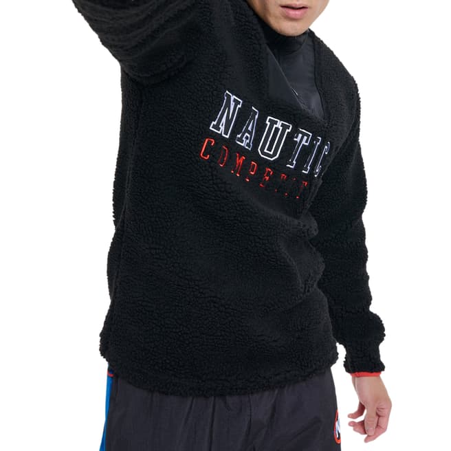 Nautica Black Half Zip Sweatshirt