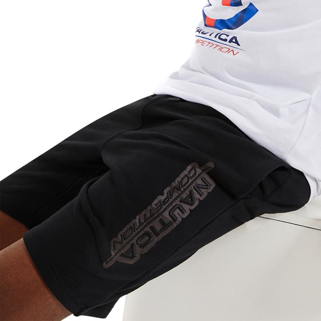 Nautica Black Logo Jersey Shorts 