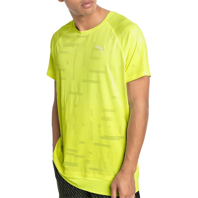 Puma Yellow Drytech Gym T-Shirt
