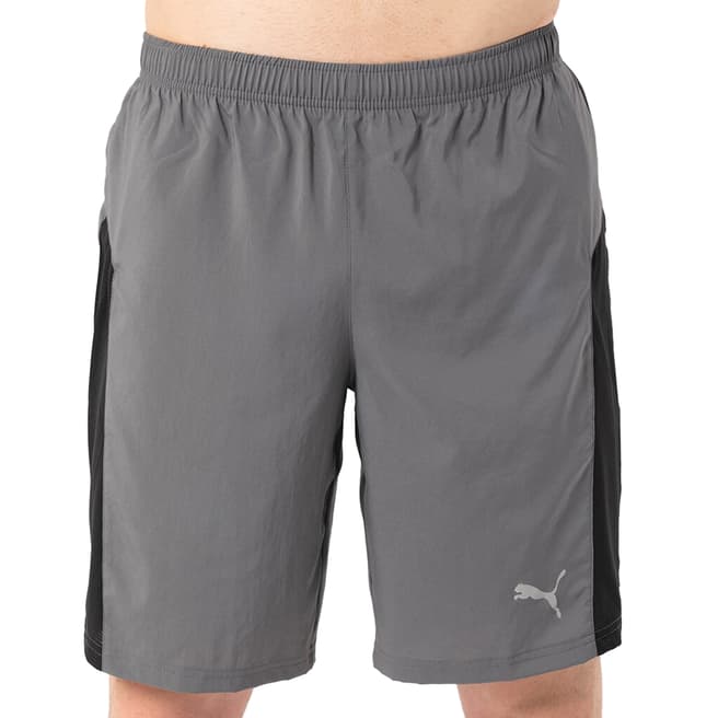 Puma Grey Logo Woven Shorts 