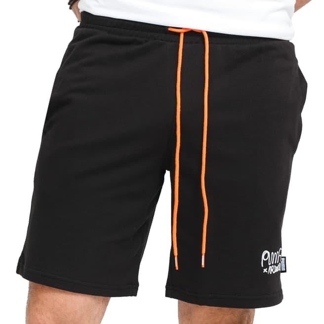 Puma Black Drawcord Sporty Shorts