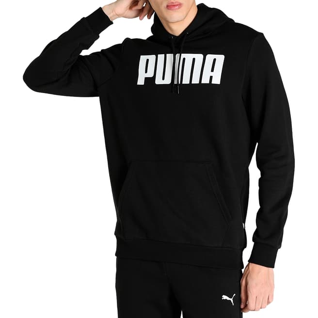 Puma Black Logo Athletics Hoodie