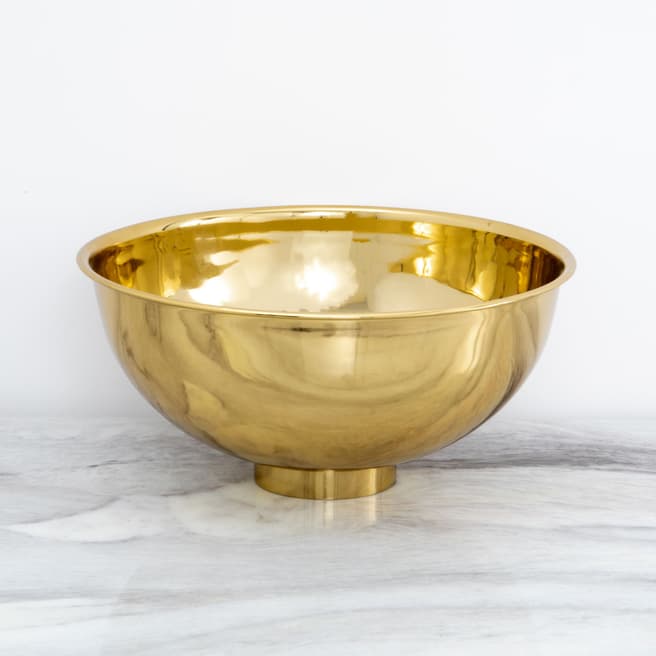 Native Home & Lifestyle Gold Plated Mirror Polished Bowl