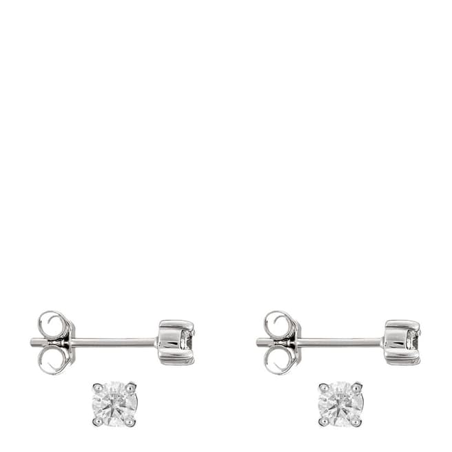 Le Diamantaire Silver Stud Earrings