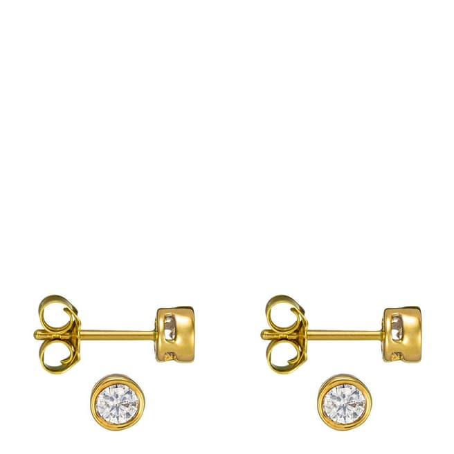 Le Diamantaire Gold 'Chip Shine' Circle Stud Earrings