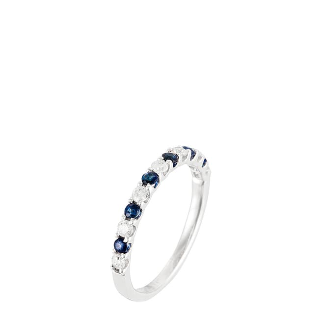 Le Diamantaire Silver 'Blue Foam' Blue Crystal Ring