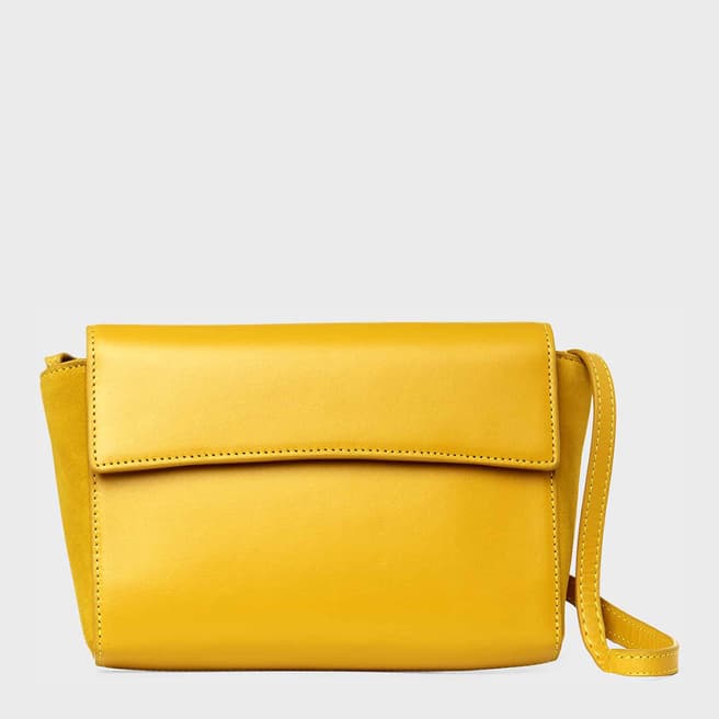 Hobbs London Yellow Soho Leather Crossbody Bag