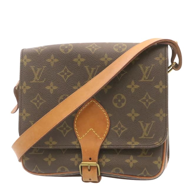 Louis Vuitton Vintage Brown Cartouchiere 22 Shoulder Bag