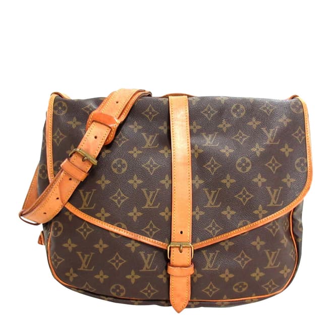 Louis Vuitton Vintage Brown Saumur 35 Shoulder Bag